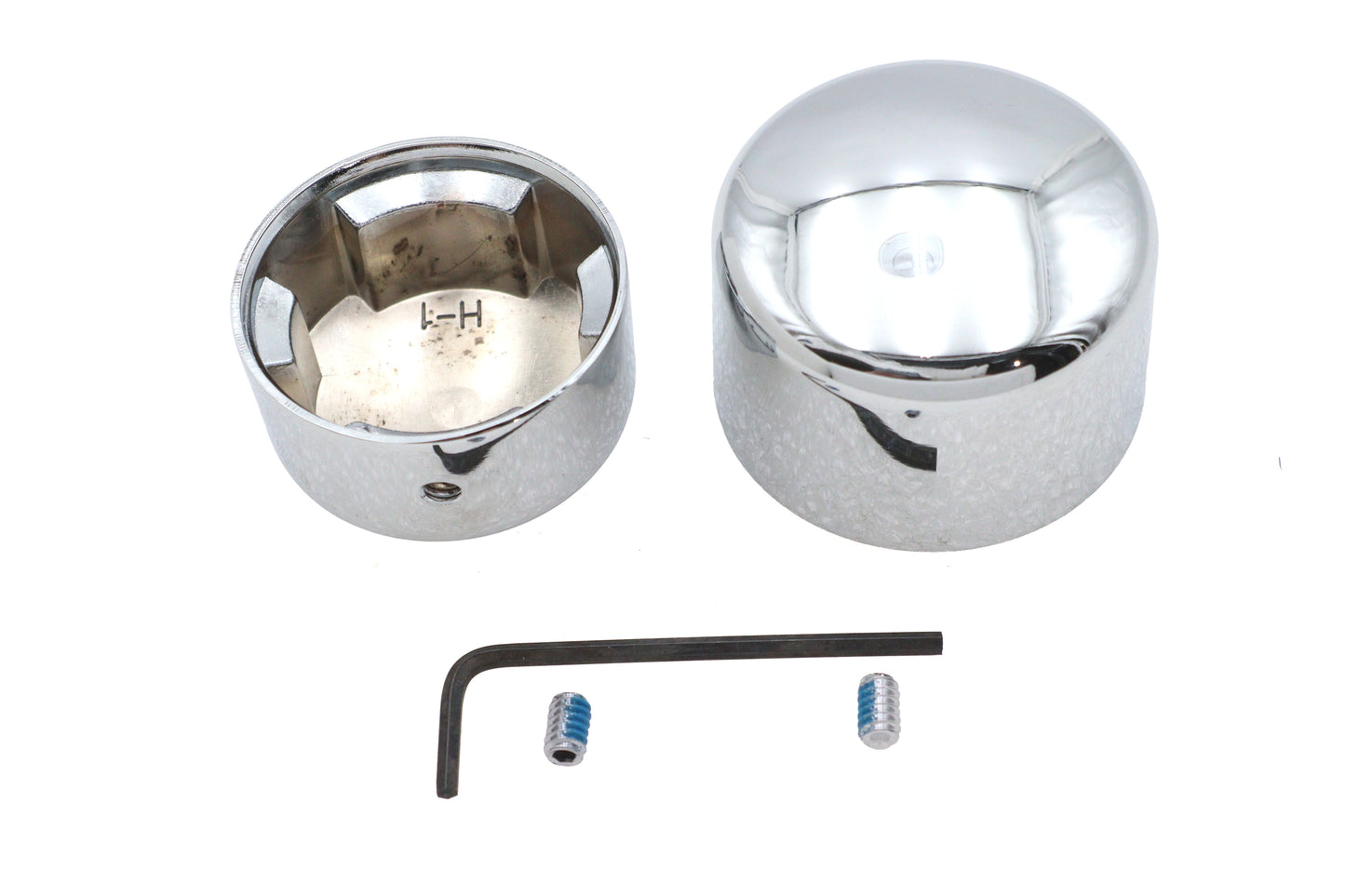 Chrome Rear Axle Nut Cover Set