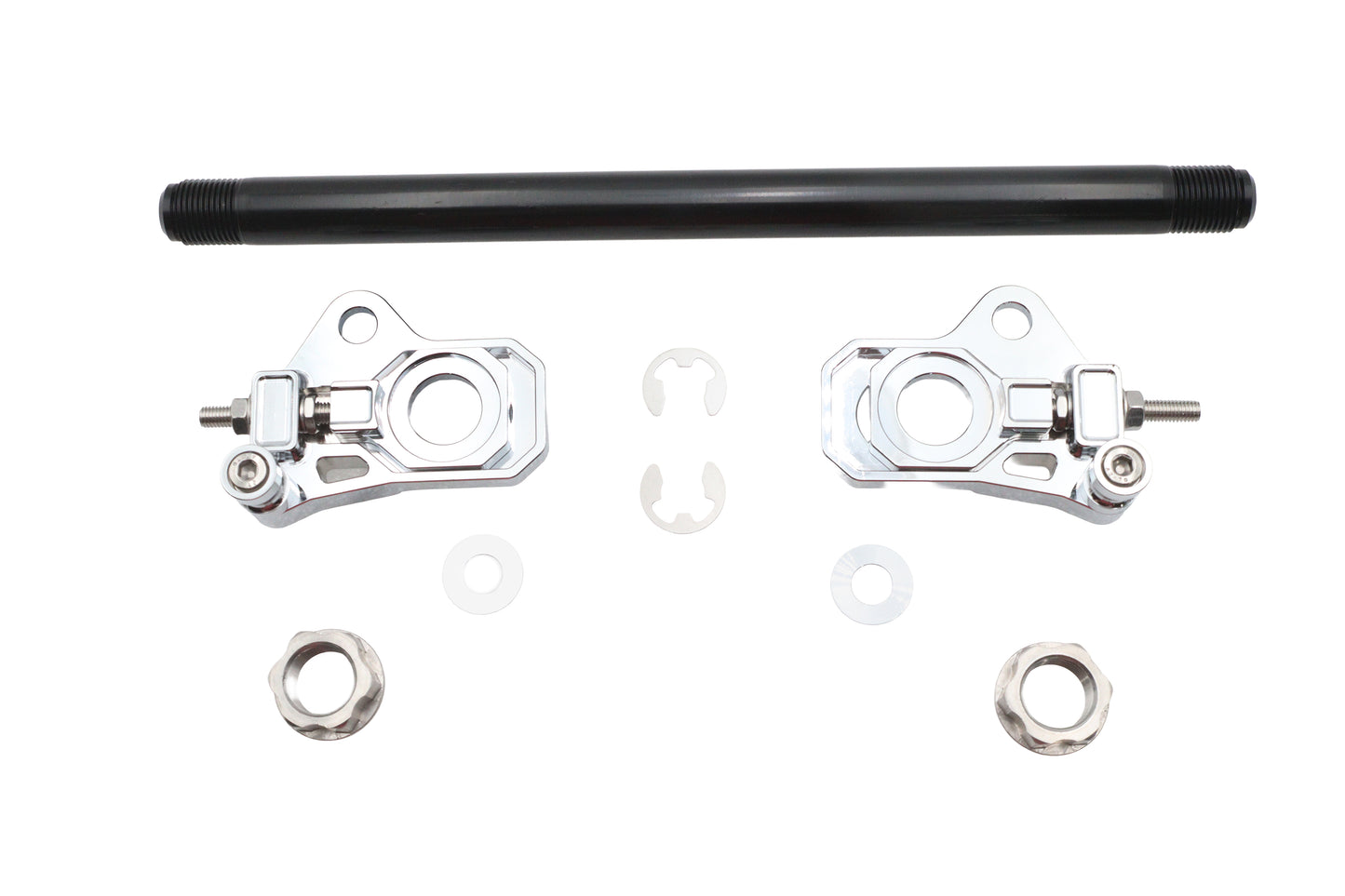 25mm Rear Axle Adjuster Kit Chrome