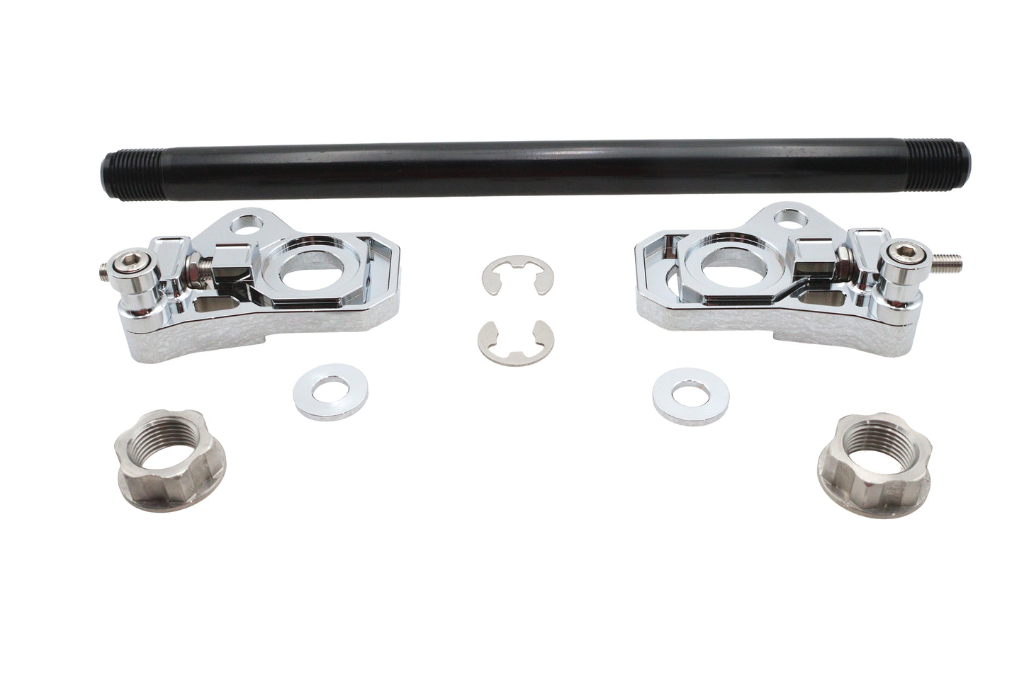 25mm Rear Axle Adjuster Kit Chrome