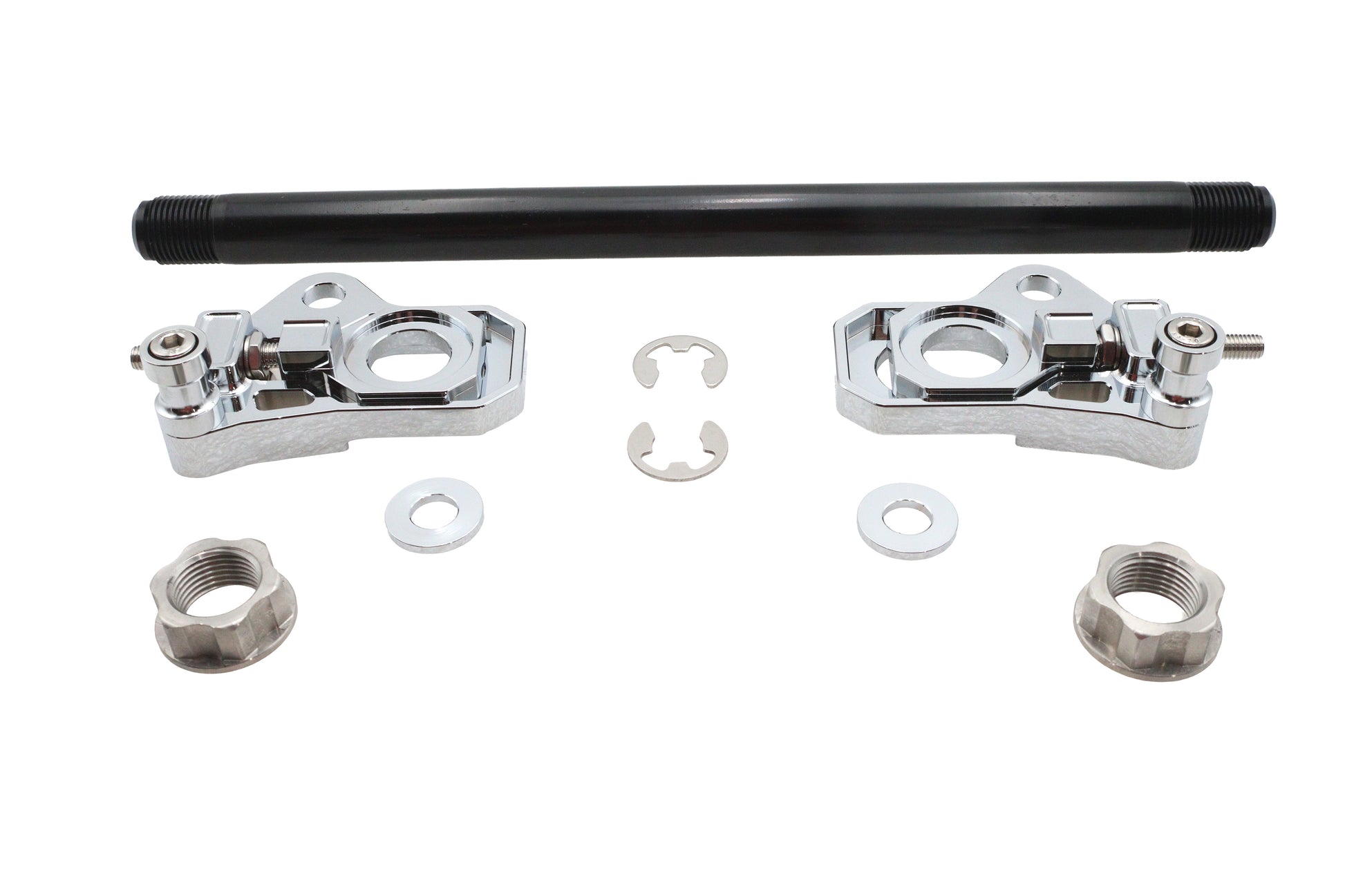 25mm Rear Axle Adjuster Kit Chrome