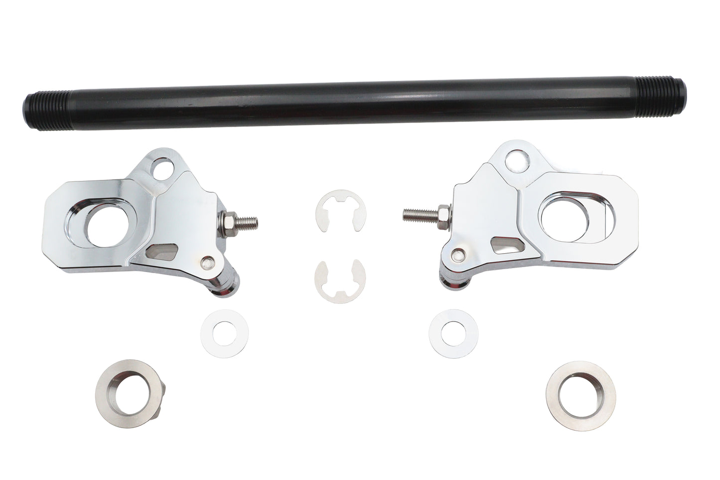 25mm Rear Axle Adjuster Kit Chrome