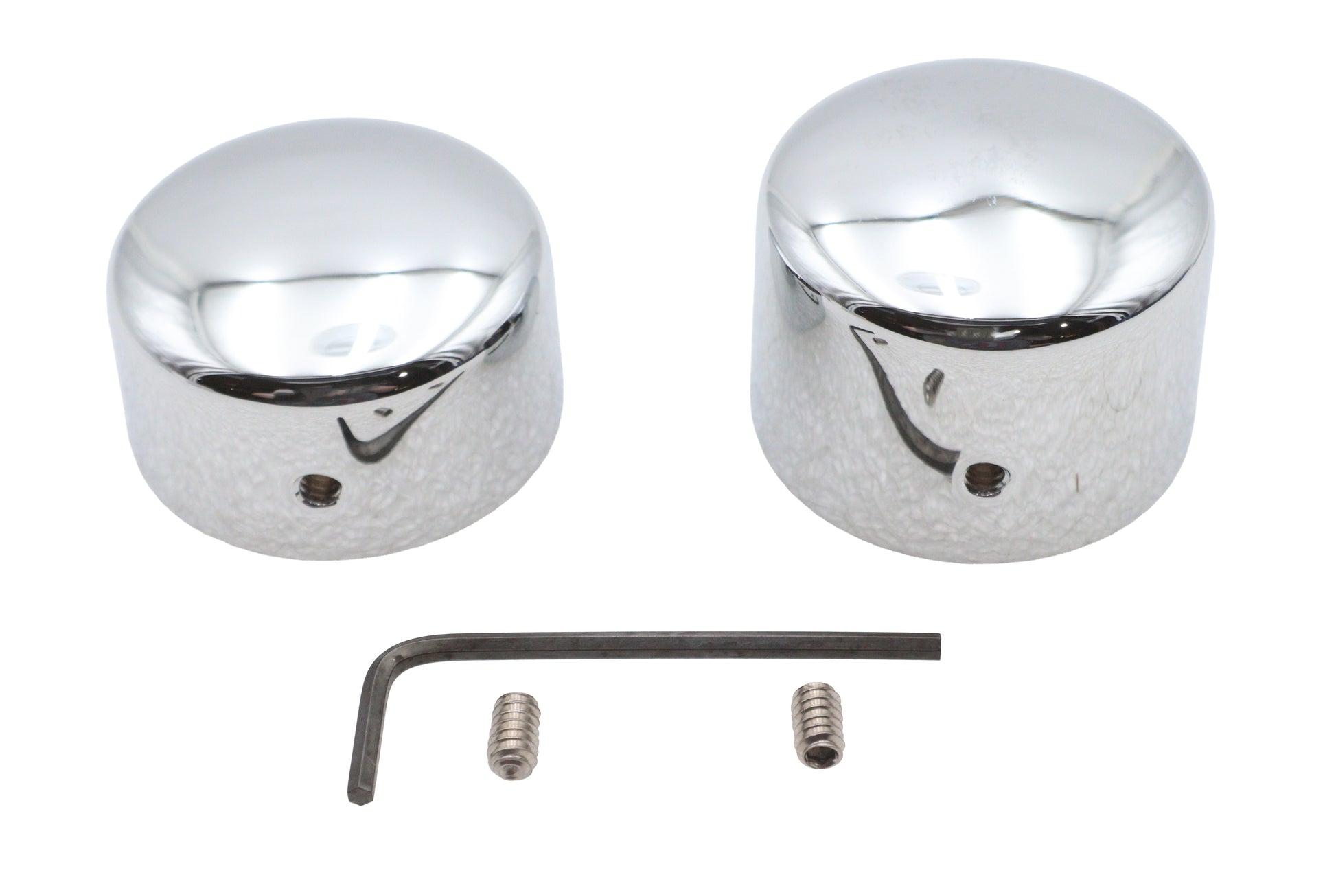 Chrome Rear Axle Nut Cap Set