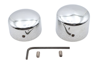 Chrome Rear Axle Nut Cap Set