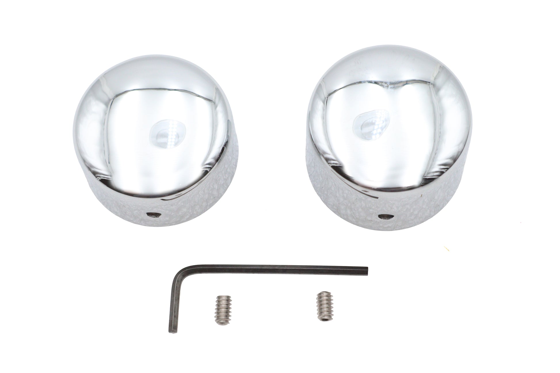 Chrome Rear Axle Nut Cap Set