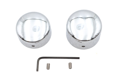 Chrome Rear Axle Nut Cap Set