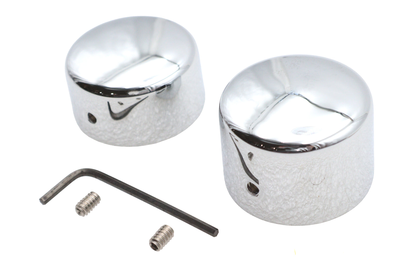 Chrome Rear Axle Nut Cap Set