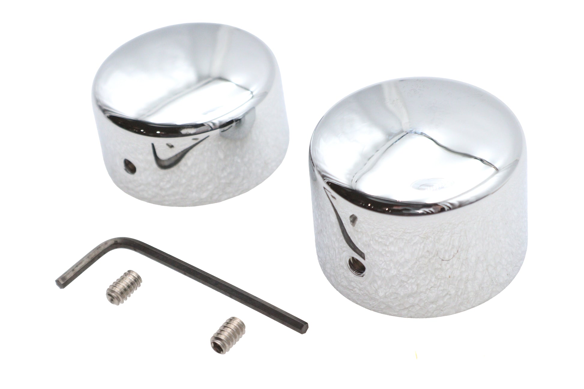 Chrome Rear Axle Nut Cap Set