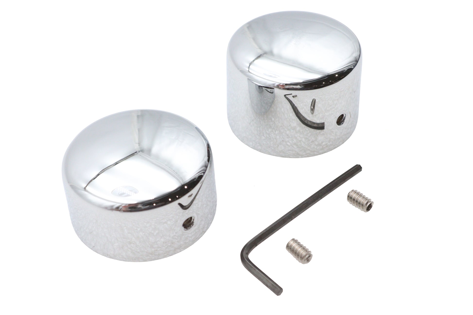 Chrome Rear Axle Nut Cap Set