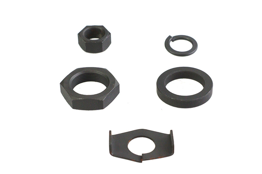 Parkerized Rear Axle Nut and Lock Kit