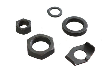 Parkerized Rear Axle Nut and Lock Kit