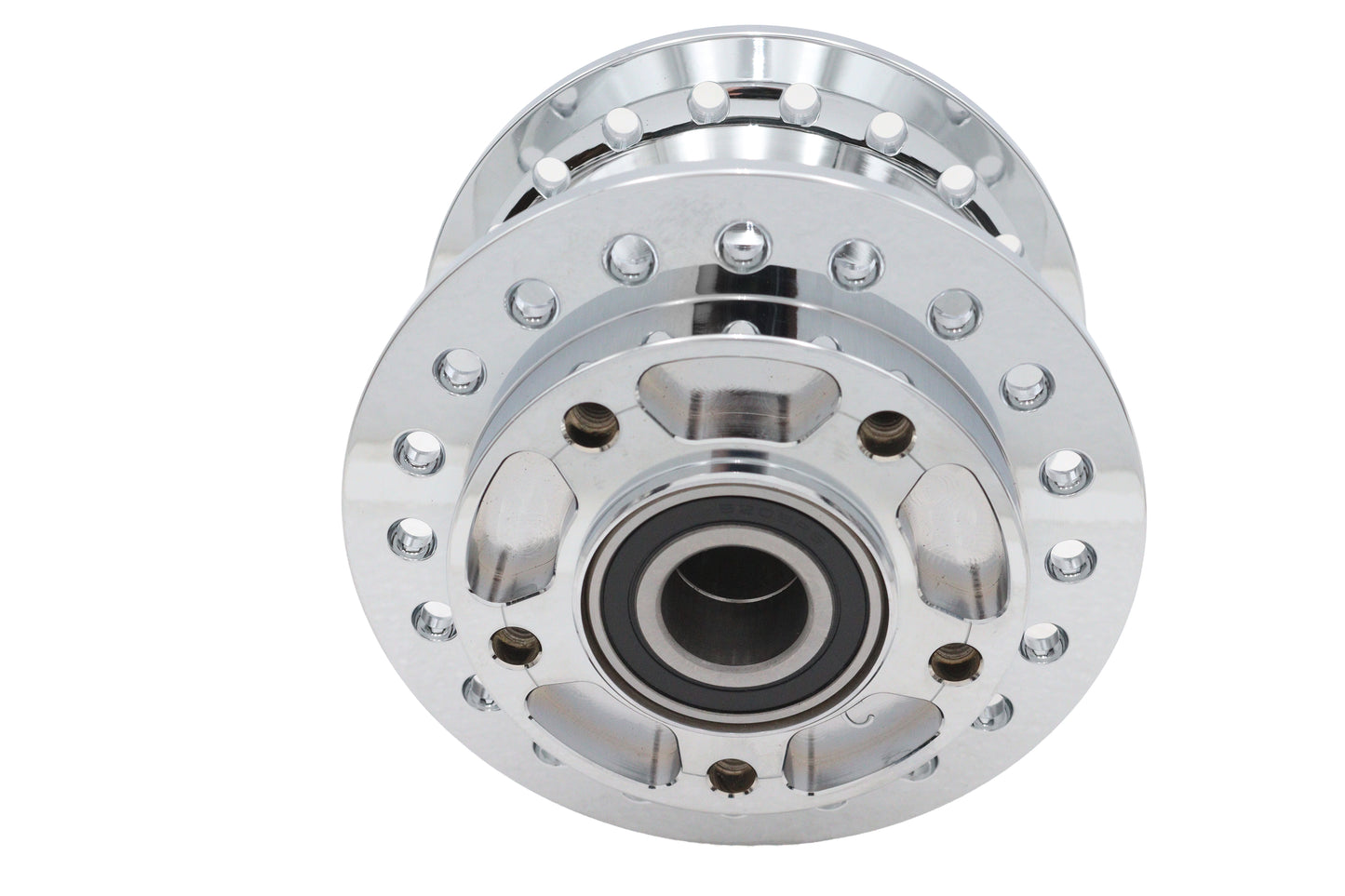 Chrome Front Wheel Hub 1 Bearings