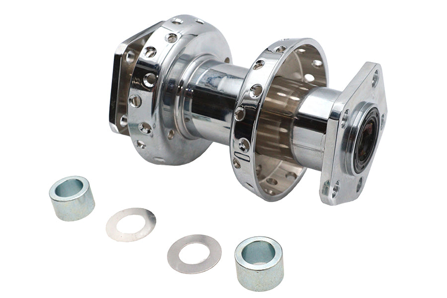 40 Spoke Extra Wide Offset Dual Flange Rear Hub Chrome