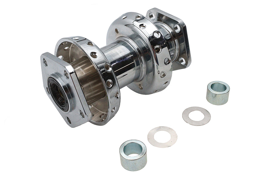 40 Spoke Extra Wide Offset Dual Flange Rear Hub Chrome