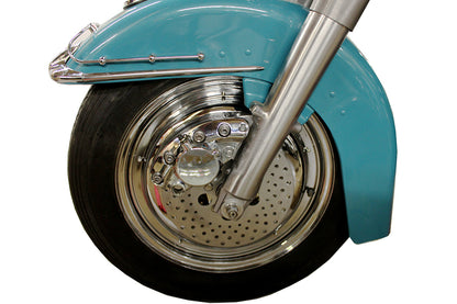 16 Front Wire Wheel Cover Set Chrome