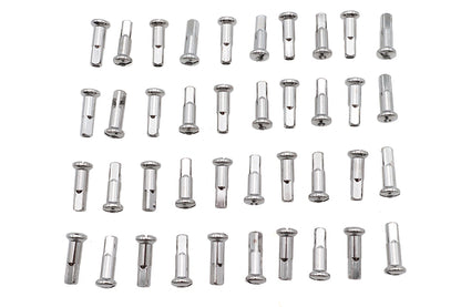 Spoke 40 Piece Chrome Nipple Set
