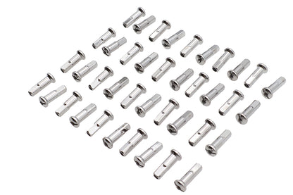 Spoke 40 Piece Chrome Nipple Set