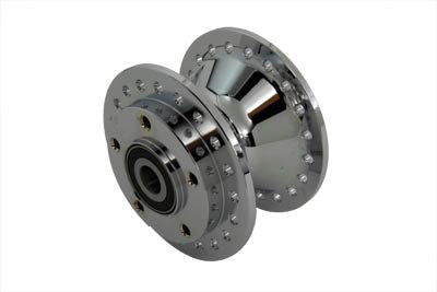 Chrome Front Wheel Hub 3/4 Bearings