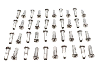 Spoke 40 Piece Chrome Nipple Set