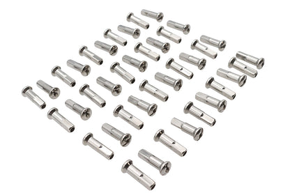 Spoke 40 Piece Chrome Nipple Set