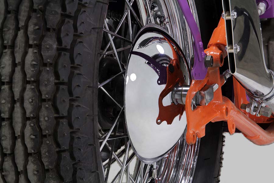 Chrome Rear Hubcap 9",