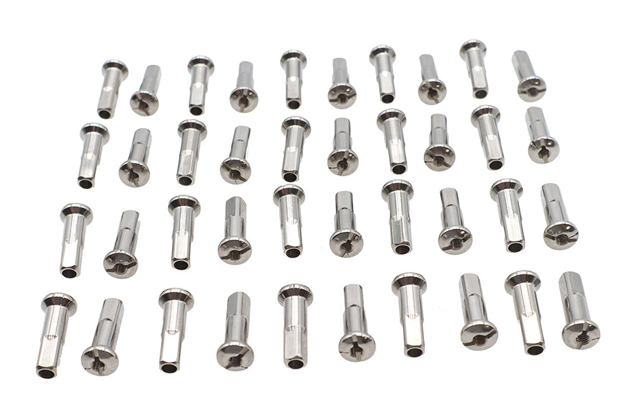 Spoke 40 Piece Stainless Steel Nipple Set