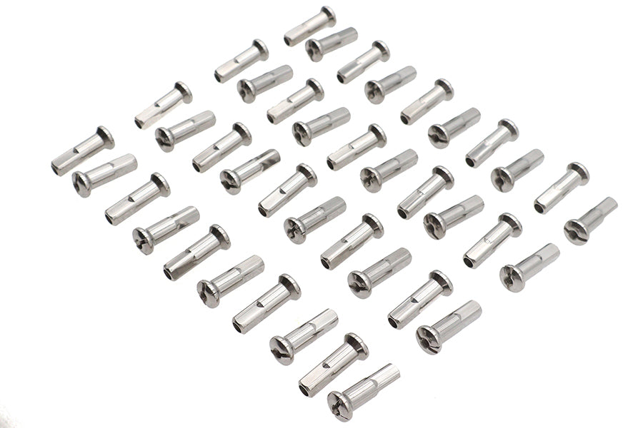 Spoke 40 Piece Stainless Steel Nipple Set