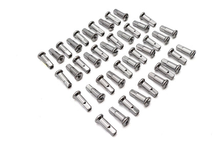 Spoke 40 Piece Chrome Nipple Set