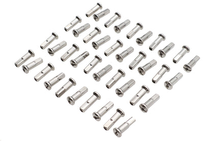 Spoke 40 Piece Chrome Nipple Set
