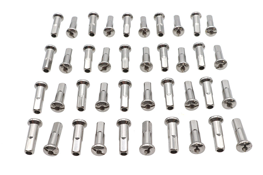 Spoke 40 Piece Stainless Steel Nipple Set
