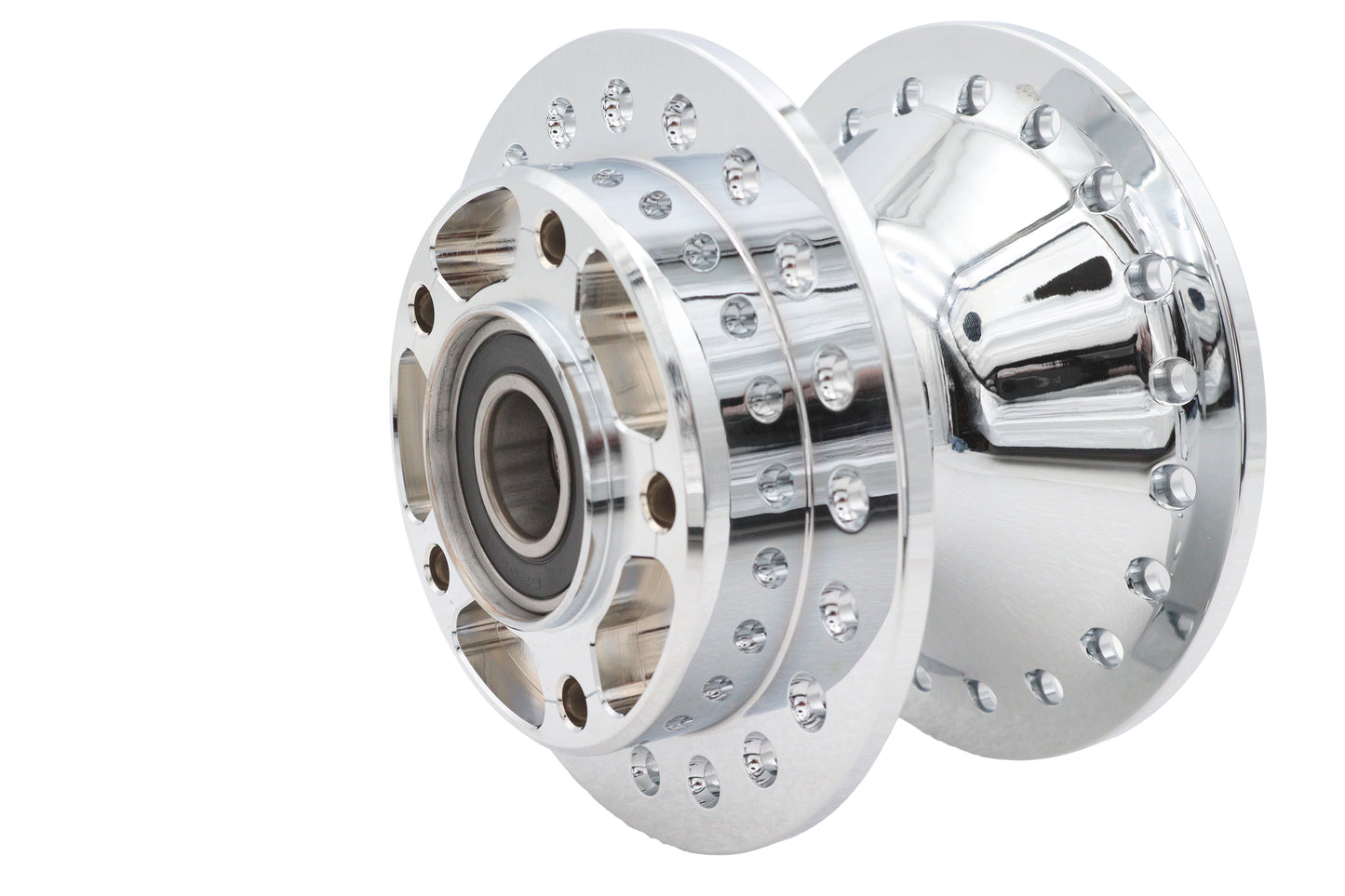 Chrome Front Wheel Hub 25mm Bearings