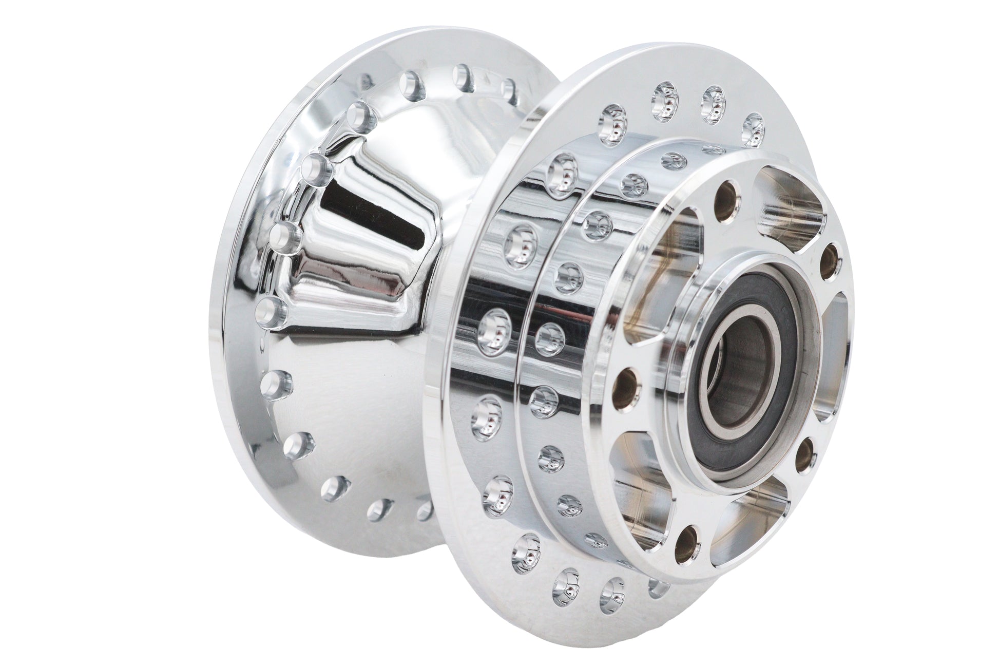 Chrome Front Wheel Hub 25mm Bearings