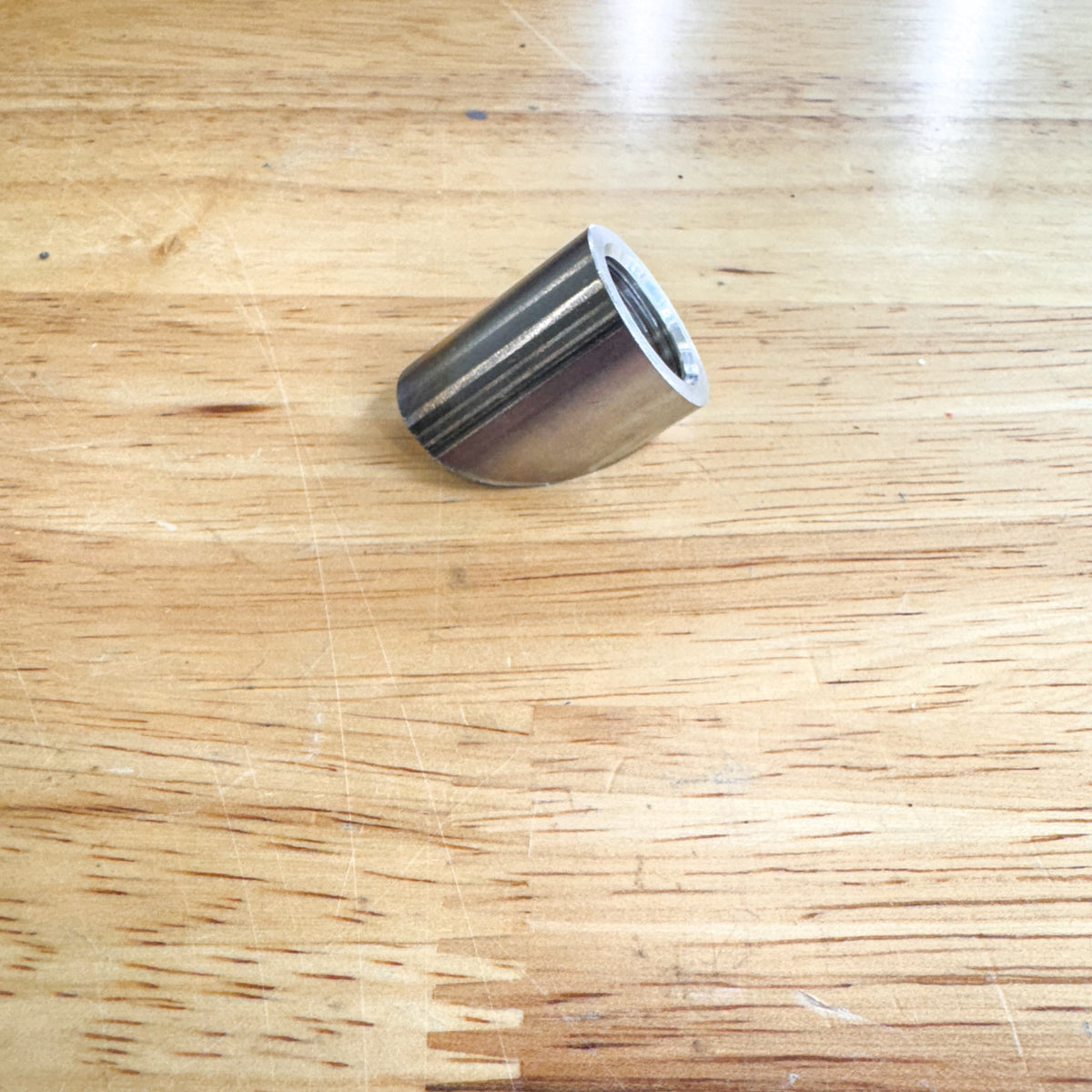 Stainless Steel O2 Sensor Weld Bung 45° Cut M18x1.5