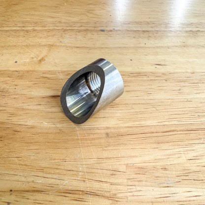 Stainless Steel O2 Sensor Weld Bung 45° Cut M18x1.5