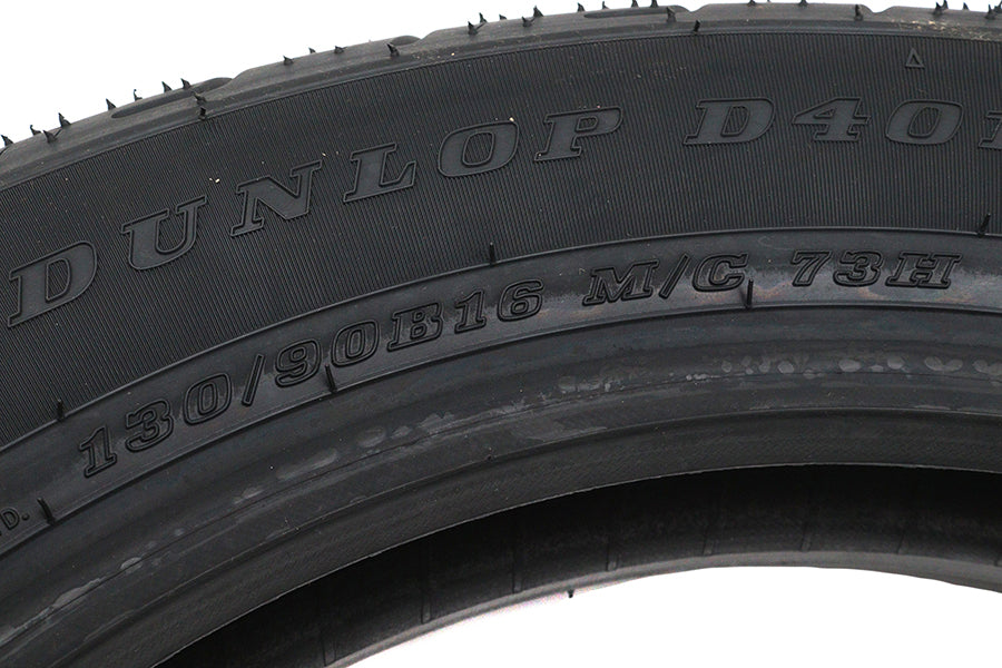 Dunlop D401 130/90B16 Blackwall Front Tire