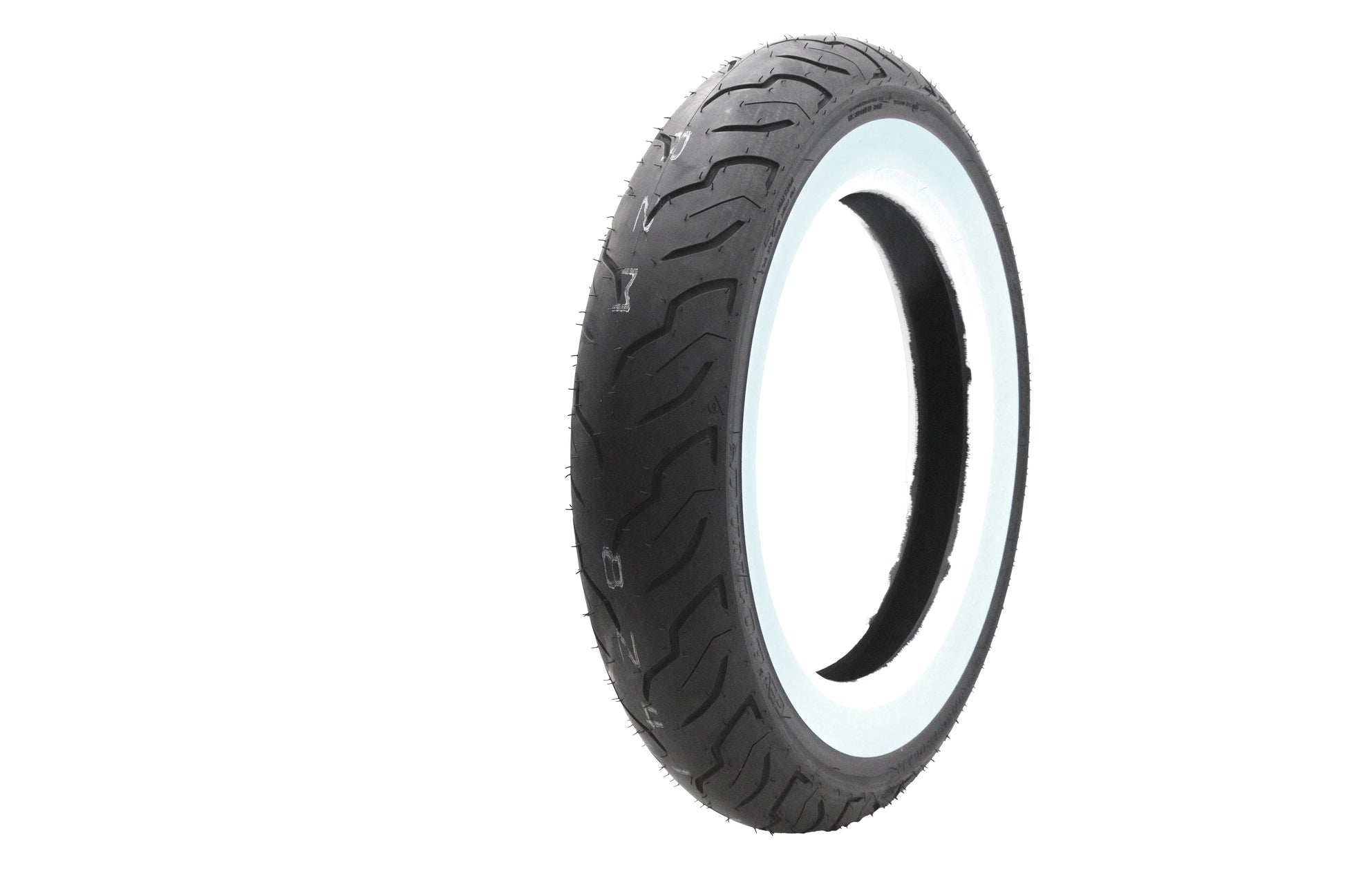 Front Dunlop American Elite II MH90 x 16 Wide Whitewall Tire