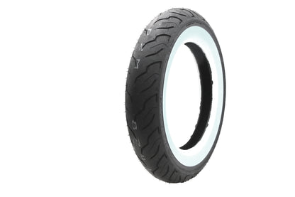 Front Dunlop American Elite II MH90 x 16 Wide Whitewall Tire