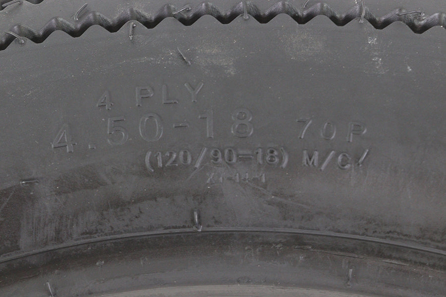 Beck Front or Rear Tire 4.50 x 18 Black