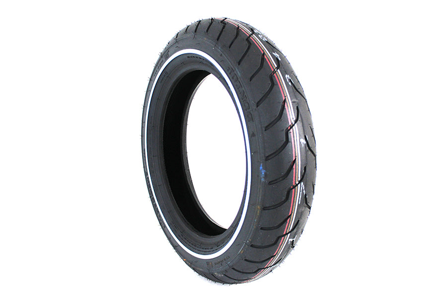 Front Dunlop American Elite MT90B16 Narrow White Stripe Tire