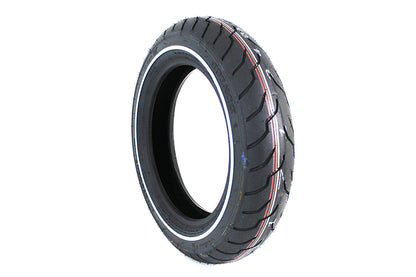 Front Dunlop American Elite MT90B16 Narrow White Stripe Tire