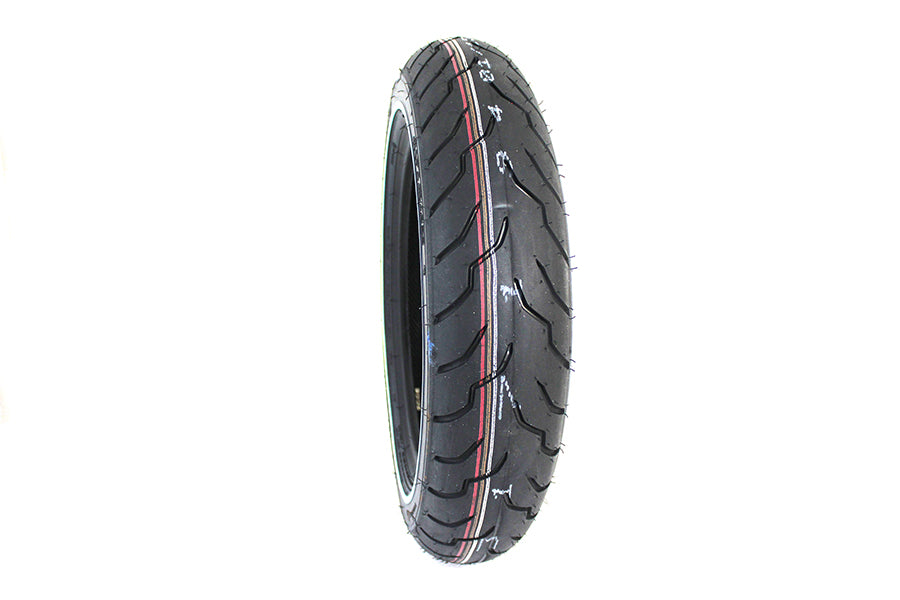 Front Dunlop American Elite MT90B16 Narrow White Stripe Tire