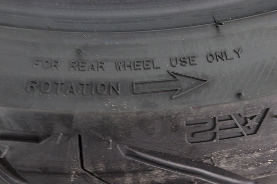 Rear Dunlop American Elite AE2 180/55B18 Blackwall Tire