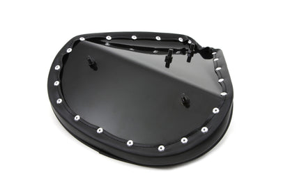 Black Tuck and Roll Solo Seat Large