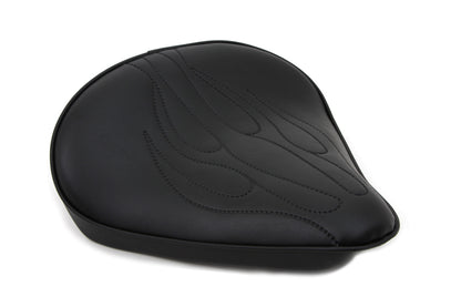 Black Solo Seat with Flame Stitch Large