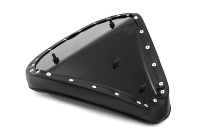 Black Solo Seat with Flame Stitch Large