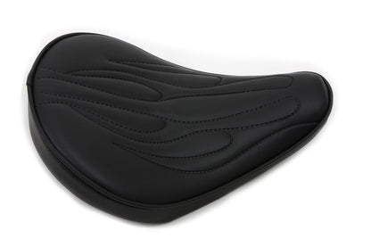 Black Solo Seat with Flame Stitch Small