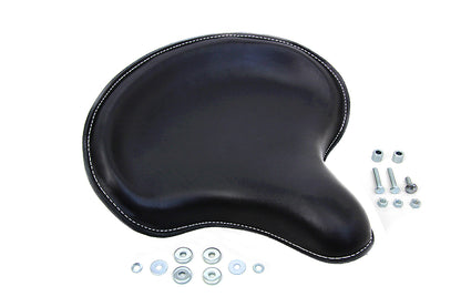 Black Leather Solo Seat