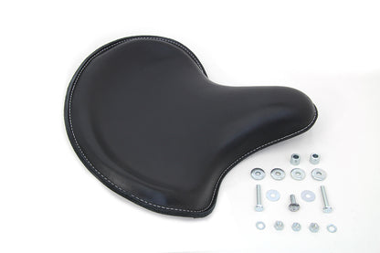 Black Leather Solo Seat