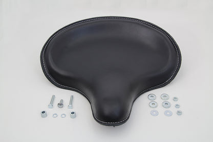 Black Leather Solo Seat