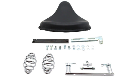 Black Leather Solo Seat and Mount Kit