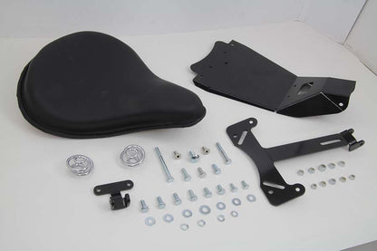 Black Leather Solo Seat and Mount Kit